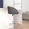 image:imageFlash Furniture Luis Contemporary Black Vinyl Adjustable Height Barstool with Barrel Back and Chrome BaseGray Vinyl