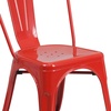 image:imageFlash Furniture Luke Commercial Grade 4 Pack Red Metal IndoorOutdoor Stackable Chair