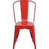image:imageFlash Furniture Luke Commercial Grade 4 Pack Red Metal IndoorOutdoor Stackable Chair