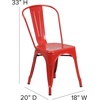 image:imageFlash Furniture Luke Commercial Grade 4 Pack Red Metal IndoorOutdoor Stackable Chair
