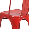 image:imageFlash Furniture Luke Commercial Grade 4 Pack Red Metal IndoorOutdoor Stackable Chair