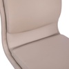 image:imageFlash Furniture Madigan Task Office Chair  Luxurious Gray LeatherSoft Upholstery  Padded MidBack and Seat  Height Adjustable Chrome Base  ArmlessTaupe