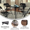 image:imageFlash Furniture Madison 5Piece Folding Card Table and Chairs Set Portable Event Table and Chairs Set BlackBlack