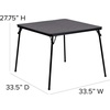 image:imageFlash Furniture Madison 5Piece Folding Card Table and Chairs Set Portable Event Table and Chairs Set BlackBlack