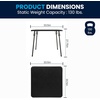 image:imageFlash Furniture Madison 5Piece Folding Card Table and Chairs Set Portable Event Table and Chairs Set BlackBlack