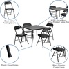 image:imageFlash Furniture Madison 5Piece Folding Card Table and Chairs Set Portable Event Table and Chairs Set BlackBlack