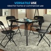 image:imageFlash Furniture Madison 5Piece Folding Card Table and Chairs Set Portable Event Table and Chairs Set BlackBlack