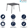 image:imageFlash Furniture Madison 5Piece Folding Card Table and Chairs Set Portable Event Table and Chairs Set BlackBlack