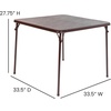 image:imageFlash Furniture Madison 5Piece Folding Card Table and Chairs Set Portable Event Table and Chairs Set BlackBrown