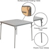 image:imageFlash Furniture Madison 5Piece Folding Card Table and Chairs Set Portable Event Table and Chairs Set BlackGrey