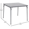 image:imageFlash Furniture Madison 5Piece Folding Card Table and Chairs Set Portable Event Table and Chairs Set BlackGrey