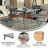 image:imageFlash Furniture Madison 5Piece Folding Card Table and Chairs Set Portable Event Table and Chairs Set BlackGrey