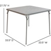 image:imageFlash Furniture Madison 5Piece Folding Card Table and Chairs Set Portable Event Table and Chairs Set BlackGrey