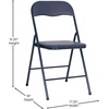 image:imageFlash Furniture Madison 5Piece Folding Card Table and Chairs Set Portable Event Table and Chairs Set BlackNavy