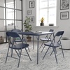 image:imageFlash Furniture Madison 5Piece Folding Card Table and Chairs Set Portable Event Table and Chairs Set BlackNavy