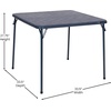 image:imageFlash Furniture Madison 5Piece Folding Card Table and Chairs Set Portable Event Table and Chairs Set BlackNavy