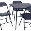 image:imageFlash Furniture Madison 5Piece Folding Card Table and Chairs Set Portable Event Table and Chairs Set BlackNavy
