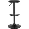 image:imageFlash Furniture Madrid Series Adjustable Height Retro Metal Barstool with Footrest Backless Adjustable Bar or Counter Height Swivel Stool GoldBlack