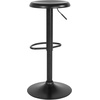 image:imageFlash Furniture Madrid Series Adjustable Height Retro Metal Barstool with Footrest Backless Adjustable Bar or Counter Height Swivel Stool GoldBlack