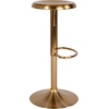 image:imageFlash Furniture Madrid Series Adjustable Height Retro Metal Barstool with Footrest Backless Adjustable Bar or Counter Height Swivel Stool GoldGold