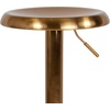 image:imageFlash Furniture Madrid Series Adjustable Height Retro Metal Barstool with Footrest Backless Adjustable Bar or Counter Height Swivel Stool GoldGold