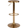 image:imageFlash Furniture Madrid Series Adjustable Height Retro Metal Barstool with Footrest Backless Adjustable Bar or Counter Height Swivel Stool GoldGold