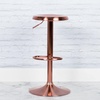 image:imageFlash Furniture Madrid Series Adjustable Height Retro Metal Barstool with Footrest Backless Adjustable Bar or Counter Height Swivel Stool GoldRose Gold