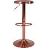 image:imageFlash Furniture Madrid Series Adjustable Height Retro Metal Barstool with Footrest Backless Adjustable Bar or Counter Height Swivel Stool GoldRose Gold