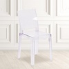 image:imageFlash Furniture McKenna 4 Pack Ghost Chair with Square Back in Transparent CrystalSet of 1