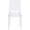 image:imageFlash Furniture McKenna 4 Pack Ghost Chair with Square Back in Transparent CrystalSet of 4