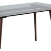 image:imageFlash Furniture Meriden 315 x 55 Rectangular Solid Walnut Wood Table with Clear Glass TopClear TopWalnut Frame