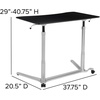 image:imageFlash Furniture Merritt SitDown StandUp Dark Wood Grain Computer Ergonomic Desk with 37375W Top Adjustable Range 29  4075Black