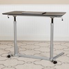 image:imageFlash Furniture Merritt SitDown StandUp Dark Wood Grain Computer Ergonomic Desk with 37375W Top Adjustable Range 29  4075Black