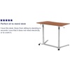 image:imageFlash Furniture Merritt SitDown StandUp Dark Wood Grain Computer Ergonomic Desk with 37375W Top Adjustable Range 29  4075Cherry