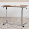 image:imageFlash Furniture Merritt SitDown StandUp Dark Wood Grain Computer Ergonomic Desk with 37375W Top Adjustable Range 29  4075Cherry