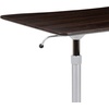 image:imageFlash Furniture Merritt SitDown StandUp Dark Wood Grain Computer Ergonomic Desk with 37375W Top Adjustable Range 29  4075Dark Wood Grain
