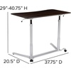 image:imageFlash Furniture Merritt SitDown StandUp Dark Wood Grain Computer Ergonomic Desk with 37375W Top Adjustable Range 29  4075Dark Wood Grain