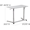 image:imageFlash Furniture Merritt SitDown StandUp Dark Wood Grain Computer Ergonomic Desk with 37375W Top Adjustable Range 29  4075Light Gray