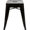 image:imageFlash Furniture Metal Dining Table Height Stool  Backless Red Kai Commercial Grade Stool  18 Inch Stackable Dining Chair  Set of 4Black