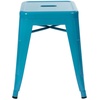 image:imageFlash Furniture Metal Dining Table Height Stool  Backless Red Kai Commercial Grade Stool  18 Inch Stackable Dining Chair  Set of 4Teal