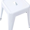 image:imageFlash Furniture Metal Dining Table Height Stool  Backless Red Kai Commercial Grade Stool  18 Inch Stackable Dining Chair  Set of 4White