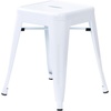 image:imageFlash Furniture Metal Dining Table Height Stool  Backless Red Kai Commercial Grade Stool  18 Inch Stackable Dining Chair  Set of 4White