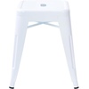 image:imageFlash Furniture Metal Dining Table Height Stool  Backless Red Kai Commercial Grade Stool  18 Inch Stackable Dining Chair  Set of 4White
