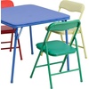 image:imageFlash Furniture Mindy Kids Navy 5 Piece Folding Table and Chair SetBlue
