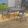 image:imageFlash Furniture Mindy Kids Navy 5 Piece Folding Table and Chair SetGrey