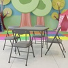 image:imageFlash Furniture Mindy Kids Navy 5 Piece Folding Table and Chair SetGrey