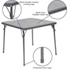 image:imageFlash Furniture Mindy Kids Navy 5 Piece Folding Table and Chair SetGrey
