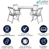 image:imageFlash Furniture Mindy Kids Navy 5 Piece Folding Table and Chair SetPrinted