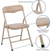 image:imageFlash Furniture Mindy Kids Navy 5 Piece Folding Table and Chair SetTan