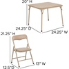 image:imageFlash Furniture Mindy Kids Navy 5 Piece Folding Table and Chair SetTan